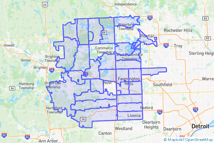 Service Area Map