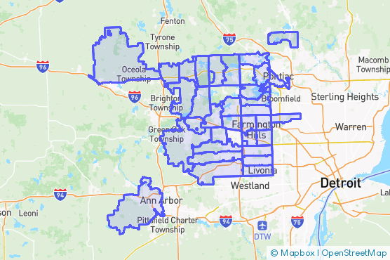 Service Area Map