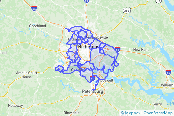 Service Area Map