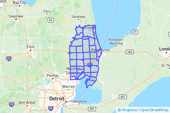 Service Area Map