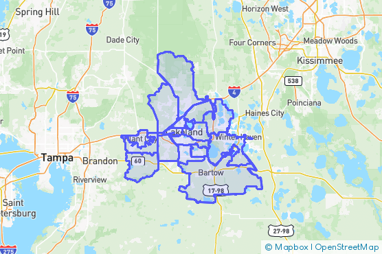 Service Area Map