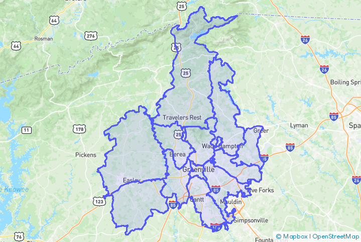 Service Area Map