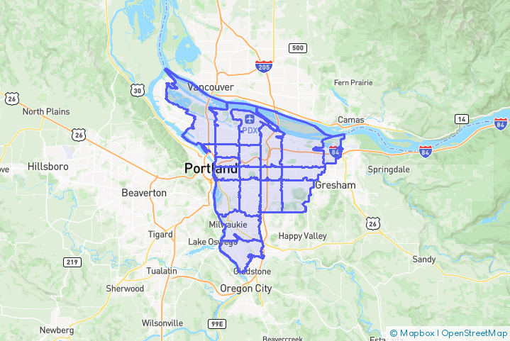Service Area Map