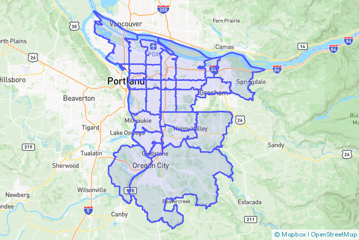 Service Area Map