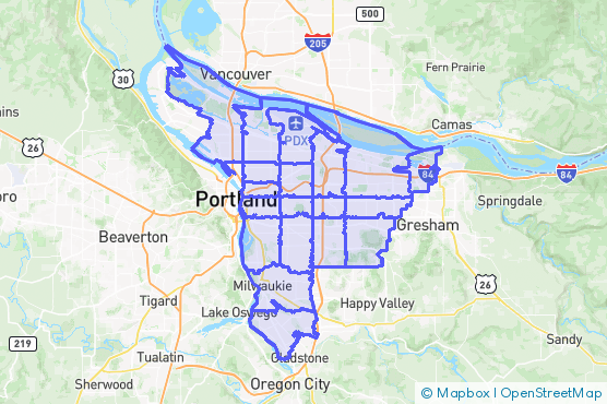 Service Area Map
