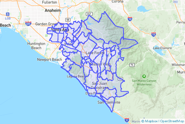 Service Area Map