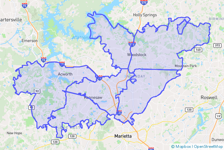 Service Area Map
