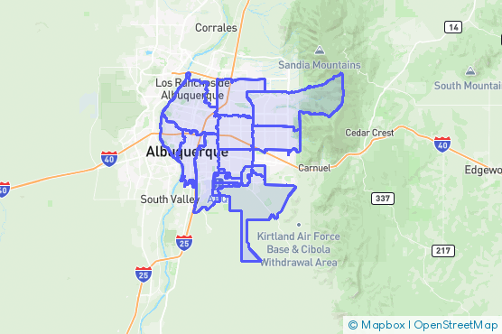 Service Area Map
