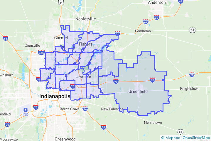 Service Area Map