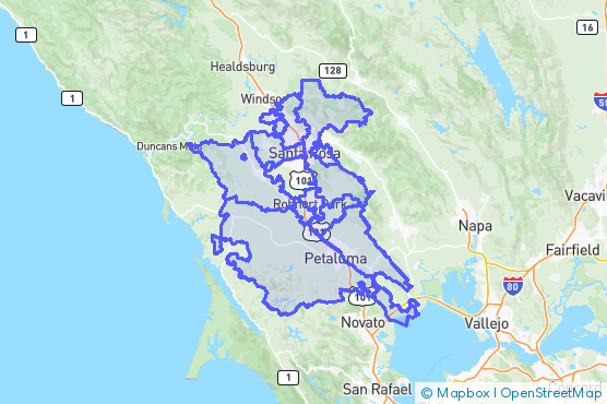 Service Area Map