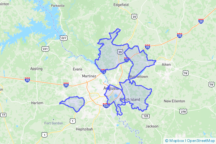 Service Area Map