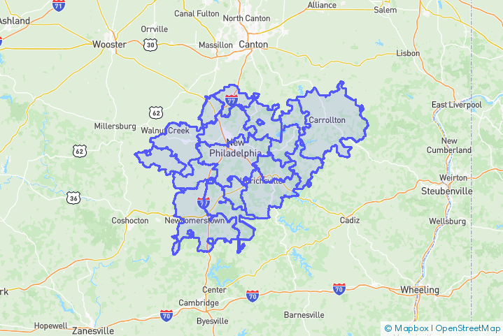 Service Area Map