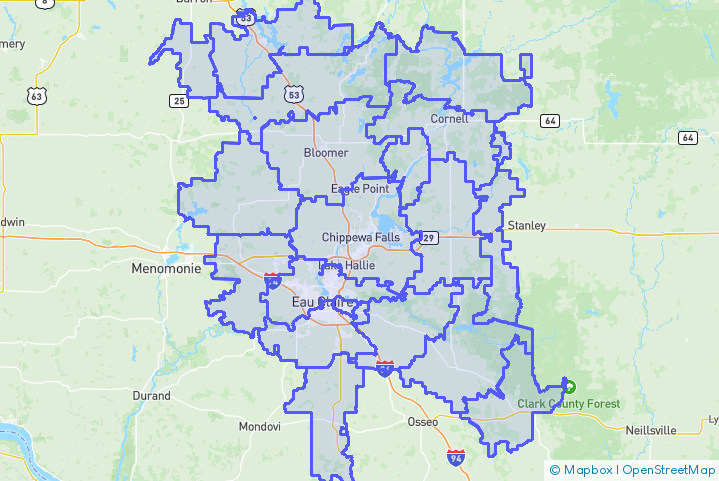 Service Area Map