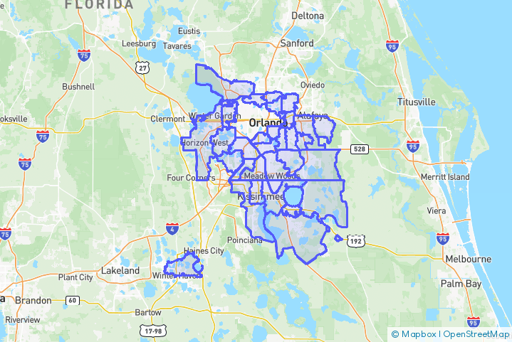 Service Area Map