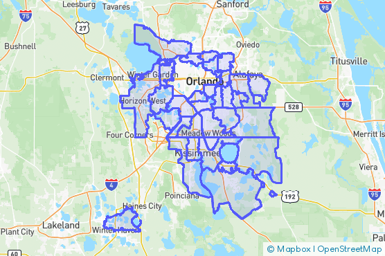 Service Area Map