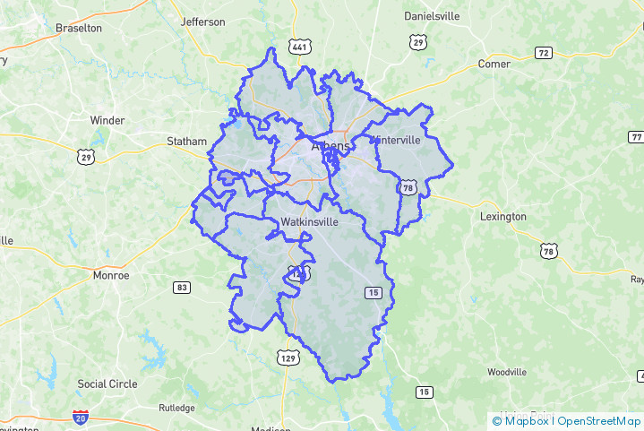 Service Area Map