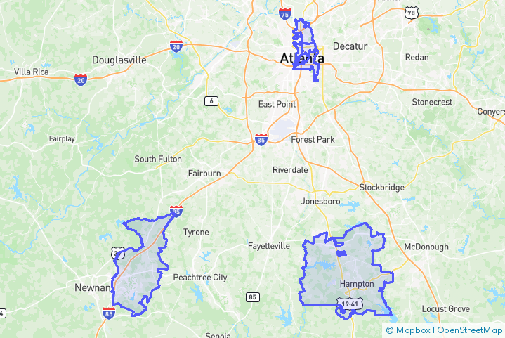 Service Area Map