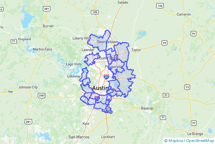 Service Area Map