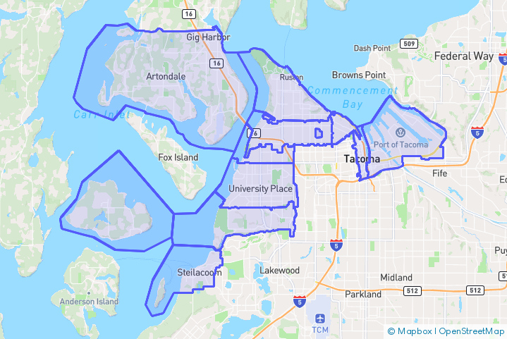 Service Area Map