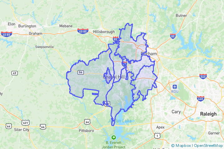Service Area Map