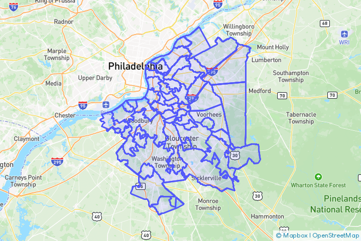 Service Area Map