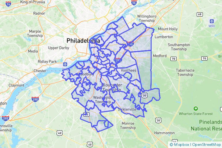 Service Area Map