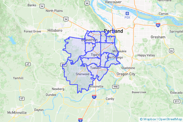 Service Area Map