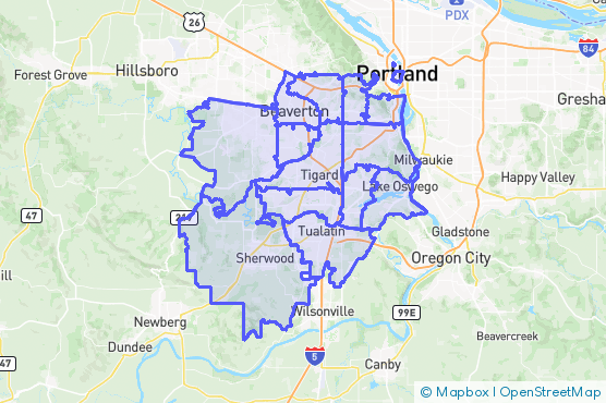 Service Area Map