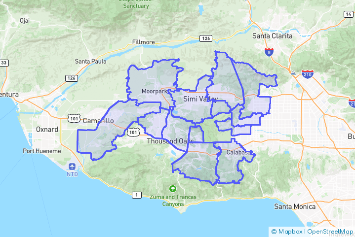 Service Area Map