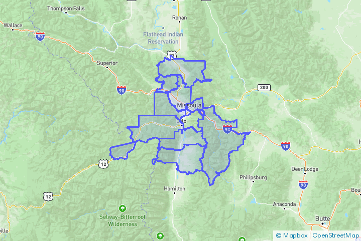 Service Area Map