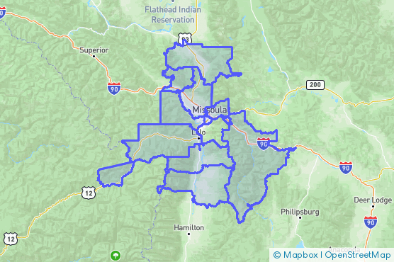 Service Area Map