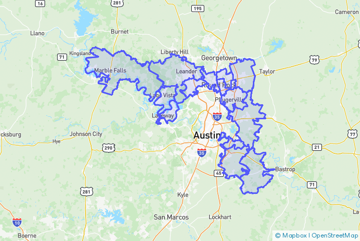 Service Area Map