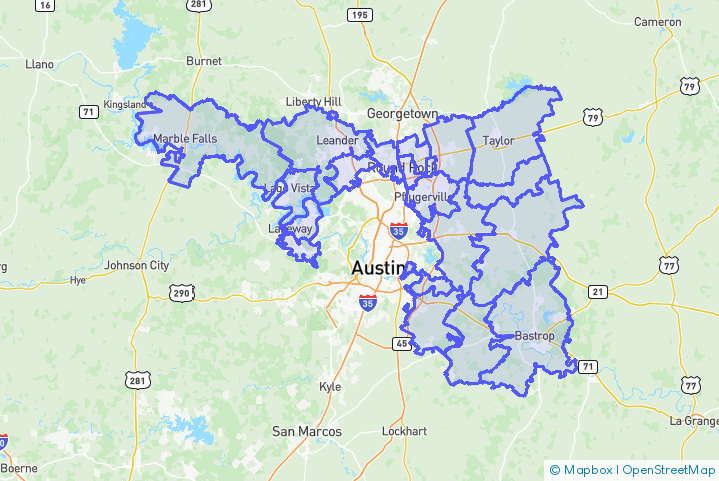 Service Area Map