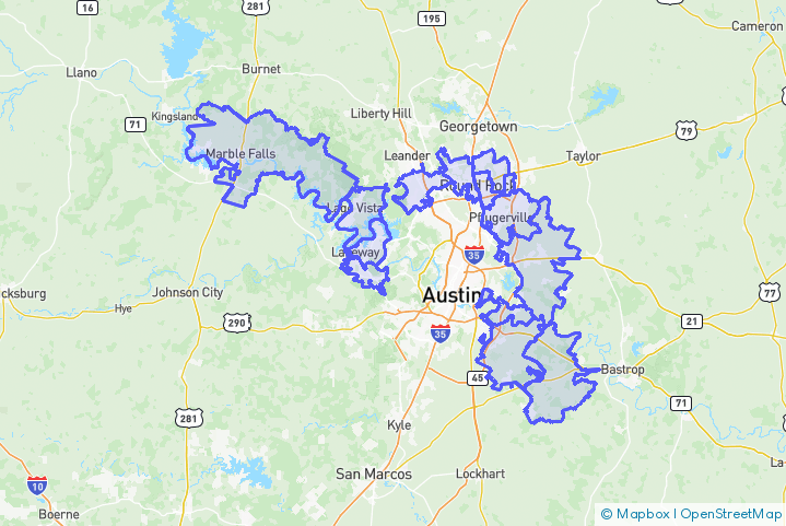 Service Area Map