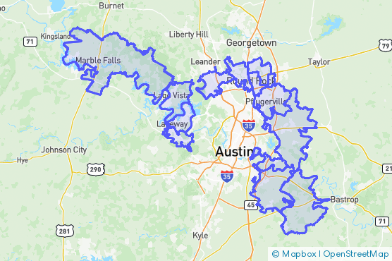Service Area Map