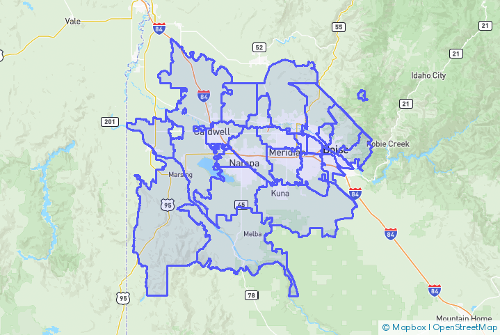 Service Area Map