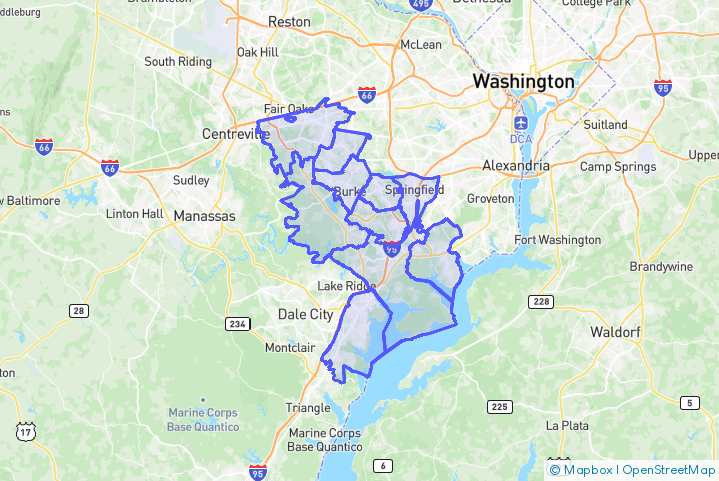 Service Area Map