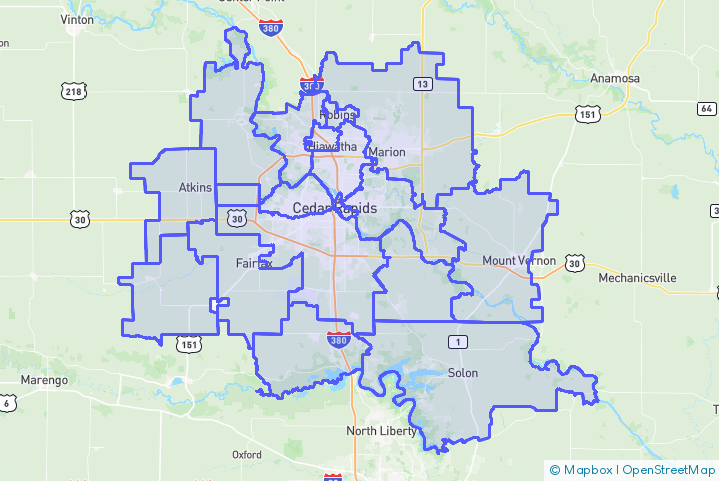 Service Area Map