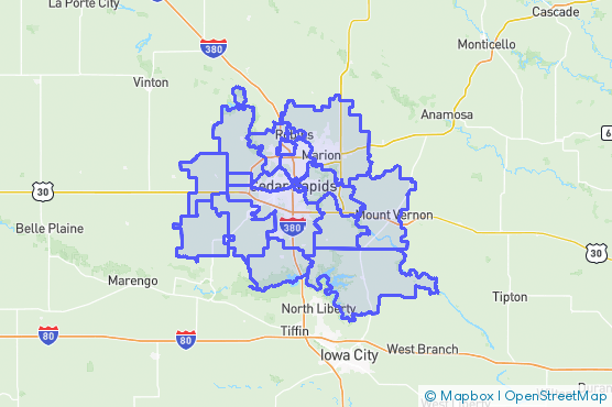Service Area Map