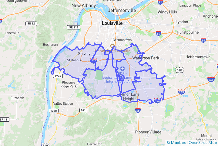Service Area Map