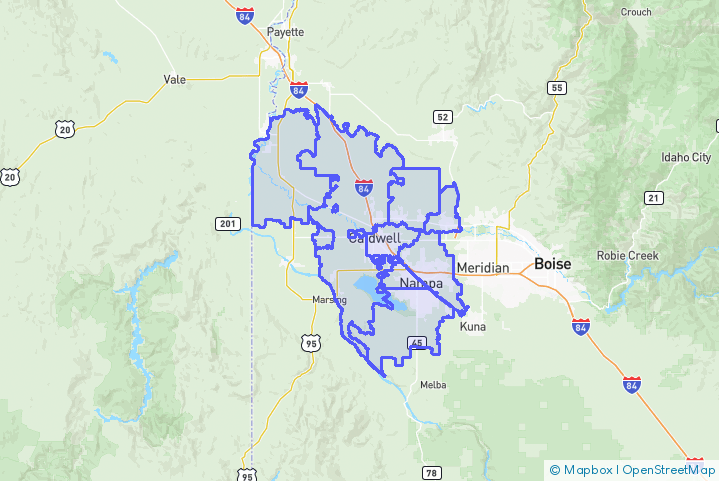 Service Area Map