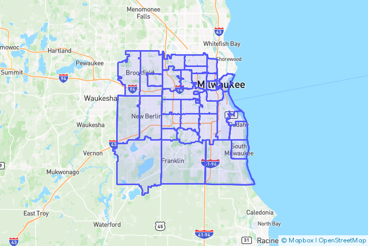 Service Area Map