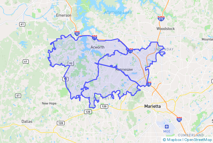 Service Area Map
