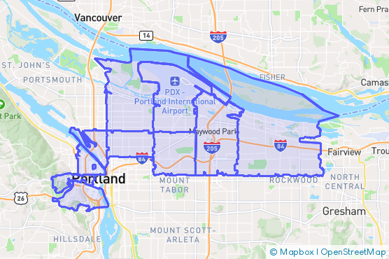 Service Area Map
