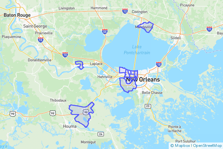 Service Area Map