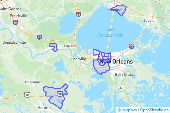 Service Area Map