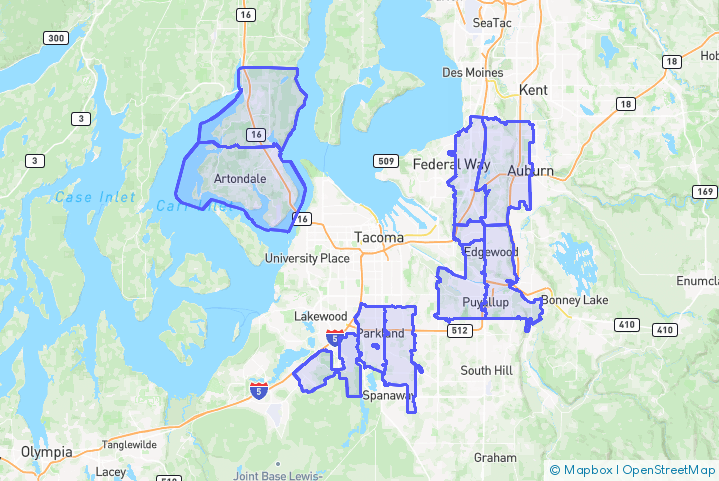 Service Area Map