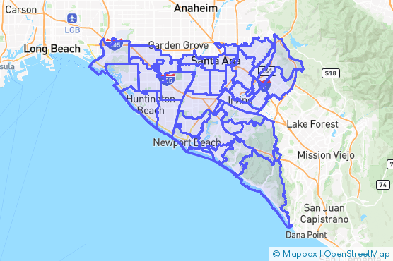 Service Area Map