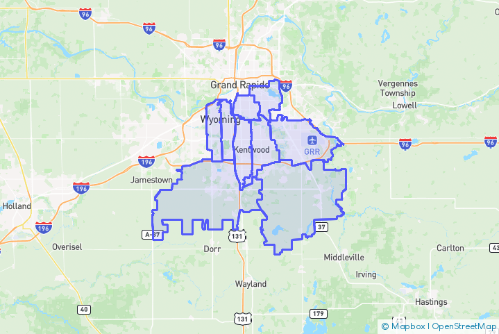 Service Area Map