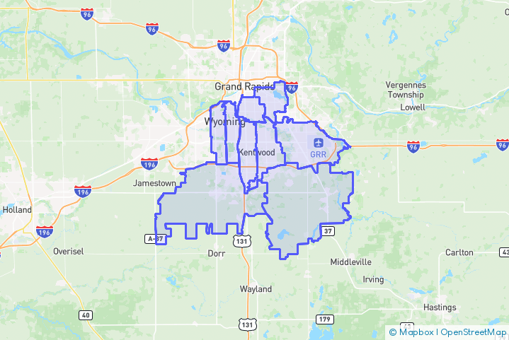Service Area Map